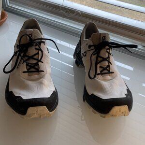 On Running Women's White and Black Athletic Running Shoes